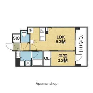 リビオ上町台パークレジデンス【11階】の間取り