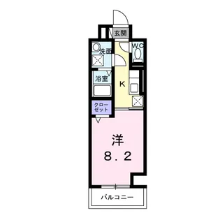 ウィングコート天王寺【2階】の間取り