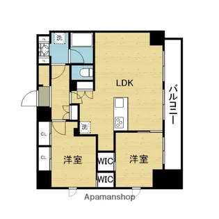 AUFTAKT 天王寺【7階】の間取り