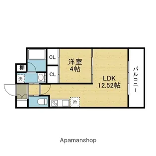 プレジオ八戸ノ里【3階】の間取り
