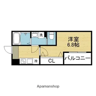 アプローズ新深江【3階】の間取り
