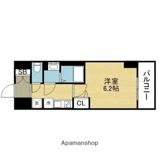 アドバンス大阪メルディア【5階】の間取り