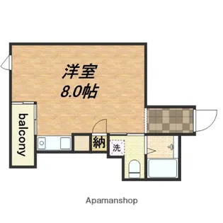 ベルヴォア大手通【4階】の間取り