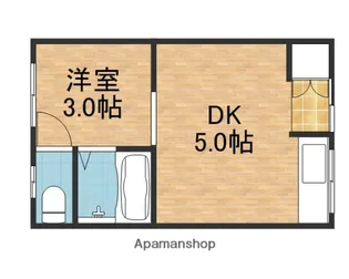 コーポ有楽3【1階】の間取り