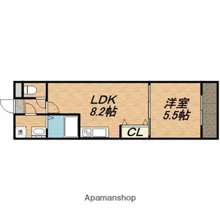 フジパレス城東諏訪Ⅰ番館【3階】の間取り