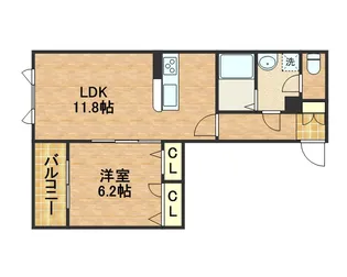 シャーメゾンベルパージュ【2階】の間取り