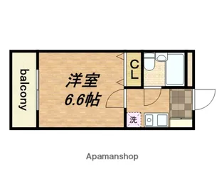 セレッソコート大阪城前【1002号室】の間取り
