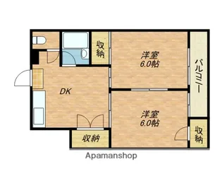 ロイヤル丸文【502号室】の間取り