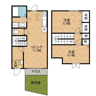 ルミエールヴィラ【103号室】の間取り