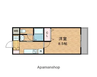 M’プラザ今里【802号室】の間取り