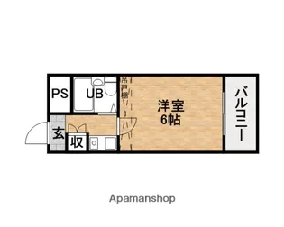 メゾン川端【403号室】の間取り