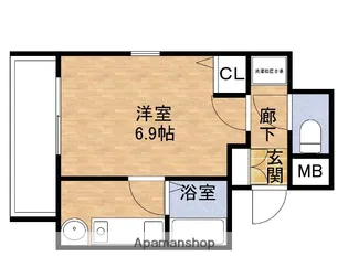 アスヴェル東本町【5階】の間取り