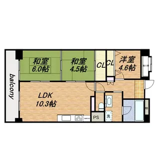 グレイスコート上本町【902号室】の間取り