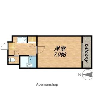 ファミーユ今里【305号室】の間取り
