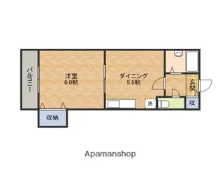 パークコート柴田【402号室】の間取り