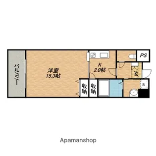 セレンディピティO・V【203号室】の間取り
