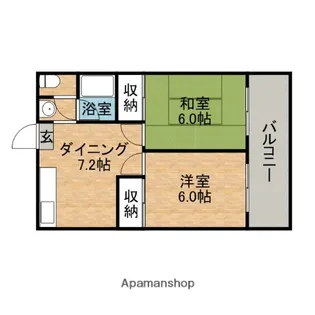 コーポ井上【2階】の間取り