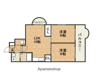 グレースすわ【4階】の間取り
