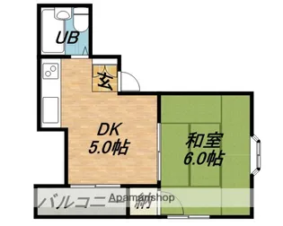 ロイヤルハイツ緑橋【303号室】の間取り