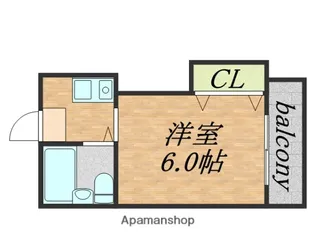 ハイツ紀の国【108号室】の間取り