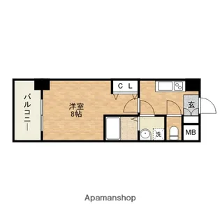 S-RESIDENCE緑橋Serio【2階】の間取り