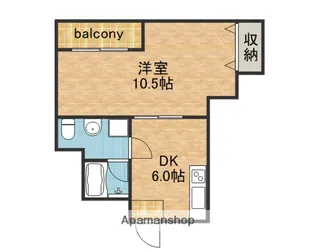 JPレジデンス大阪EAST2【103号室】の間取り