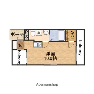 鶴橋末広ビル【603号室】の間取り