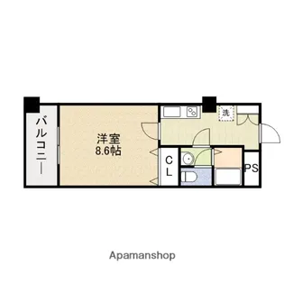 メゾン・ド・ヴィレ大阪城公園前【17階】の間取り