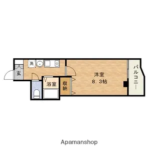 サンコート緑橋【202号室】の間取り