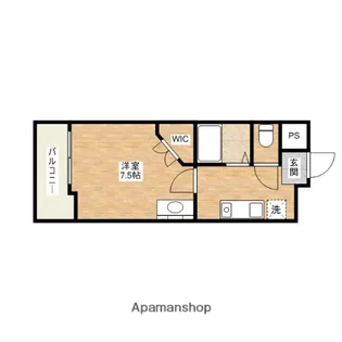 ブルービー玉造【7階】の間取り