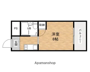 ルネッサンスシャレード【4G号室】の間取り
