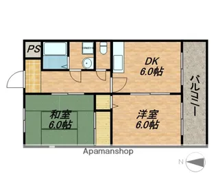 カサファミリア【201号室】の間取り