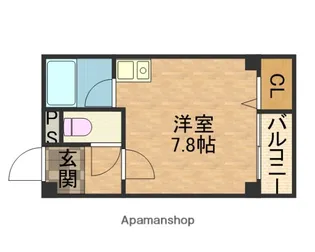 グレイス玉造【301号室】の間取り