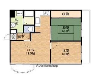 メゾンラフォーレ【601号室】の間取り