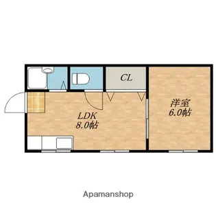 金沢マンション【3階】の間取り