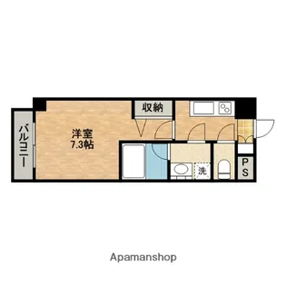 プロシード深江橋【708号室】の間取り