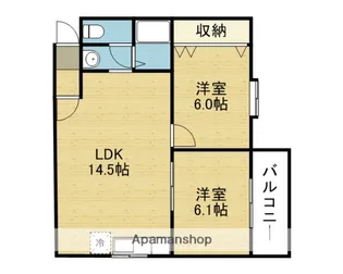マイプラザ田島【2階】の間取り