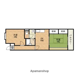 ファミール西原【3階】の間取り