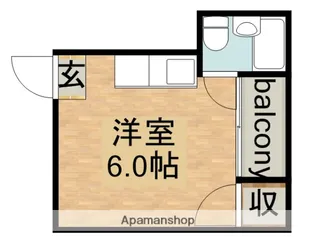 コーポウエスト神路【7階】の間取り