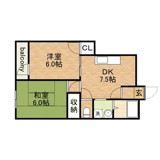 アーク玉津橋【501号室】の間取り