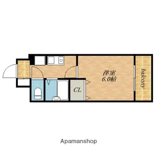 エスリード深江橋【810号室】の間取り