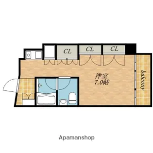 アバンティ深江S【302号室】の間取り