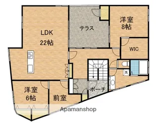 徳原マンション【3階】の間取り