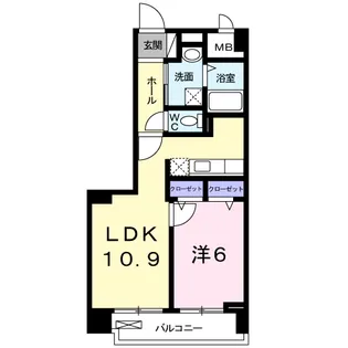 メゾンドファミーユ鶴見緑地公園【1階】の間取り