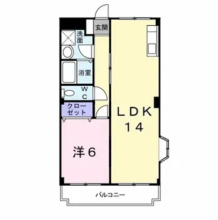 コーポニシヨシ【3階】の間取り