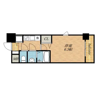 プレサンス大阪城公園ネクサス【11階】の間取り