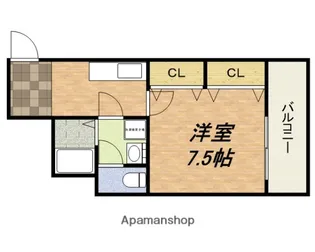 アルトモンターナ森ノ宮【6階】の間取り
