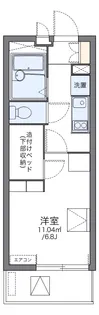 レオパレスLEBEN京橋【4階】の間取り