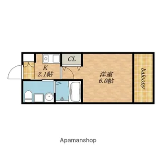 東小橋Ⅱ番館【803号室】の間取り