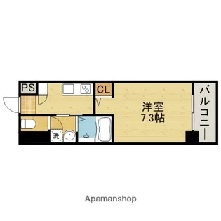 1Kの間取り画像